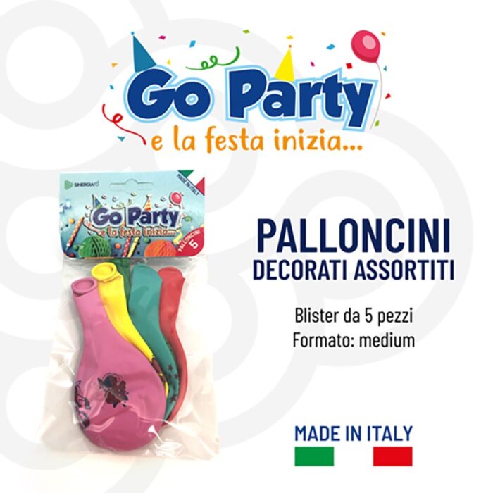 PALLONCINI MEDI DECORATI ASSORTITTI