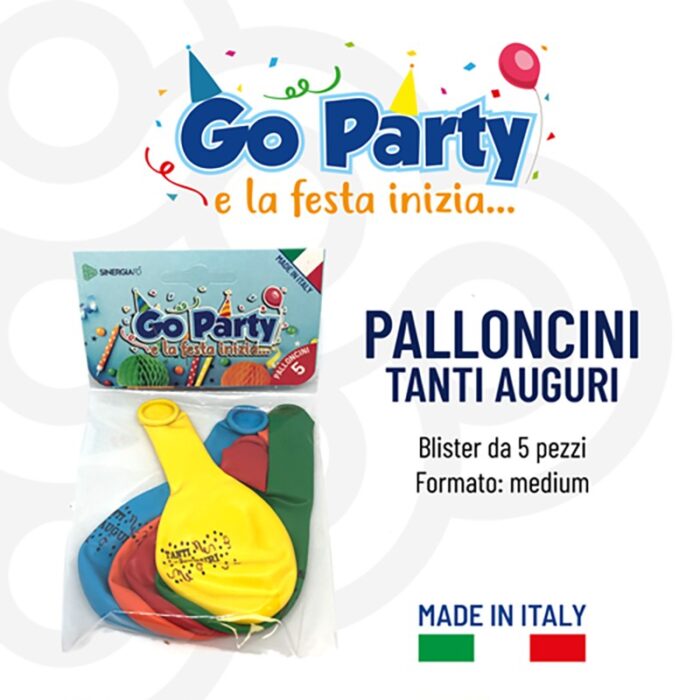 PALLONCINI MEDIUM TANTI AUGURI