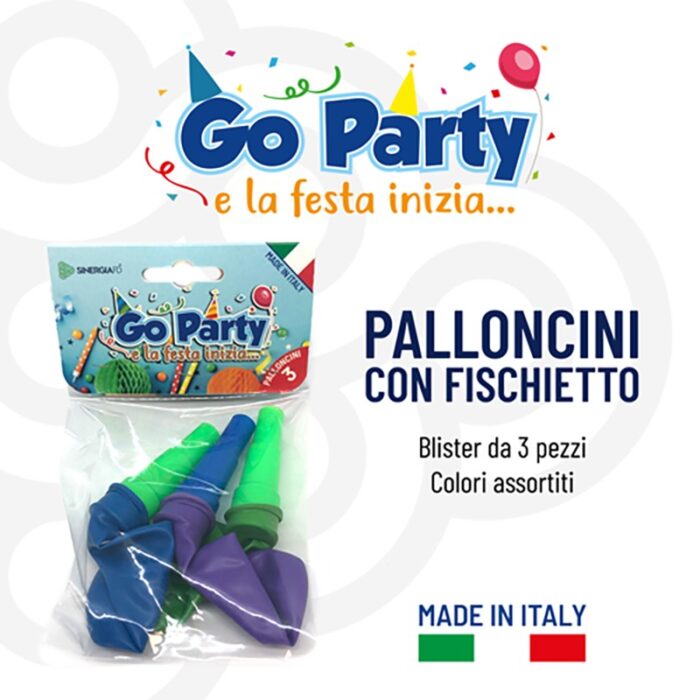 PALLONCINI CON FISCHIETTO ASSORTITI