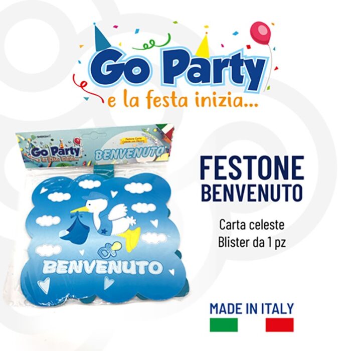 FESTONE AZZURRO "BENVENUTO"