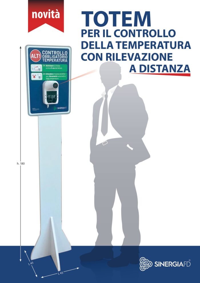 TOTEM PER IL CONTROLLO DELLA TEMPERATURA A DISTANZA