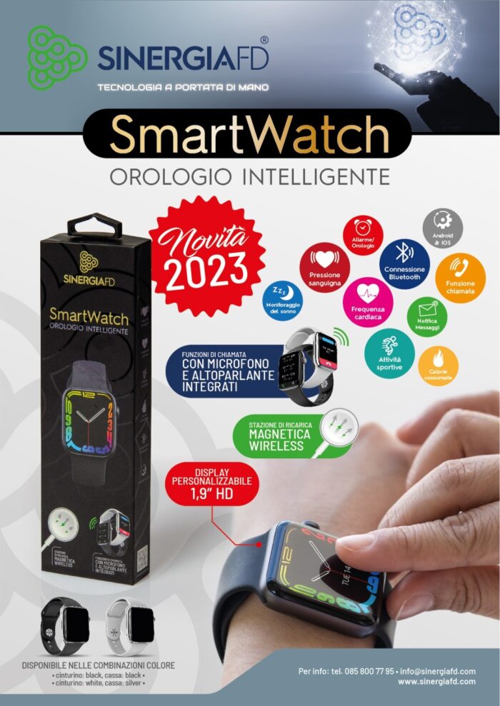 SMARTWATCH-OROLOGIO INTELLIGENTE MULTIFUNZIONE