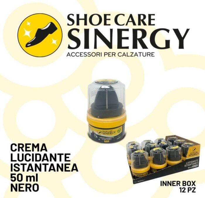 CREMA LUCIDANTE ISTANTANEA 50 ML NERO CON SPUGNA