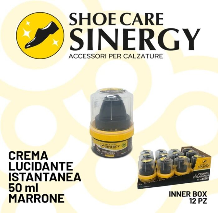 CREMA LUCIDANTE ISTANTANEA 50 ML MARRONE CON SPUGNA