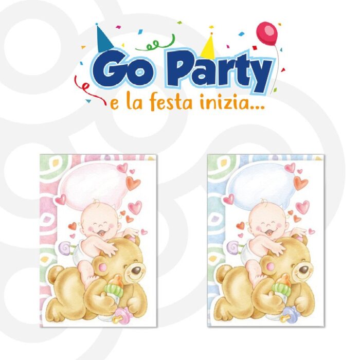 BIGLIETTINI PER NASCITA BIMBO/A
