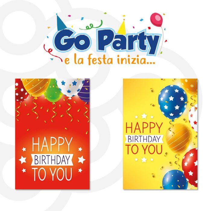 BIGLIETTI AUGURALI HAPPY BIRTHDAY