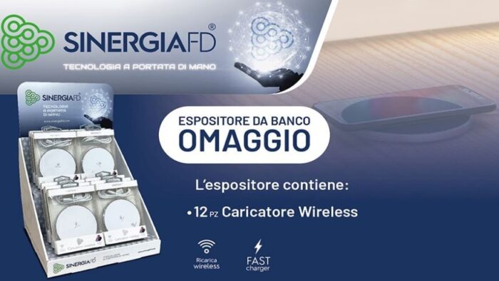 KIT ESPOSITORE CARICATORI WIRELESS