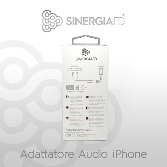 ADATTATORE AUDIO IPHONE